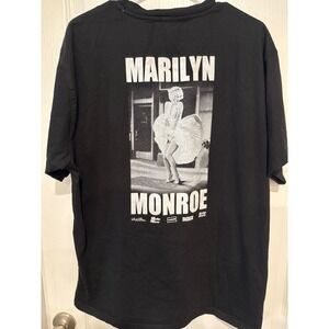 Carre Marilyn Monroe Graphic T-Shirt Mens XL Black Streetwear Iconic Photo Tee